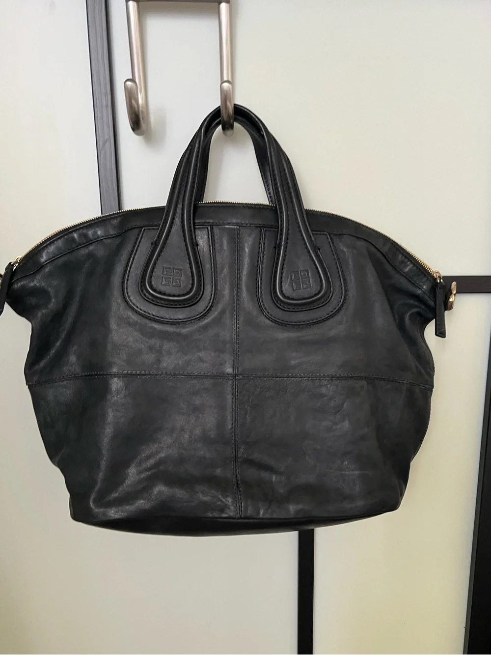Vintage Givenchy Nightingale Black Leather Bag